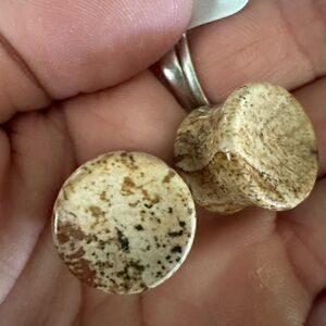 1/2” Jasper stone gauges / plugs / earrings